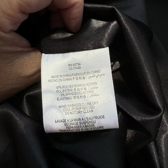 Max And Cleo By BCBG Women’s Pleated Ruffle One Shoulder Mini Dress Black Size 4 - Picture 10 of 16